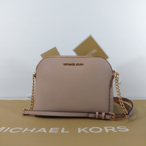 NWT MICHAEL KORS LEATHER CINDY DOME CROSSBODY BAG - Picture 7 of 7